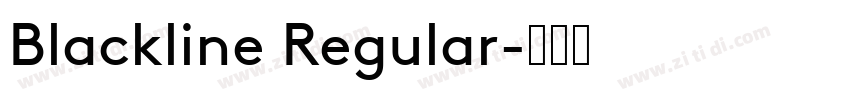 Blackline Regular字体转换